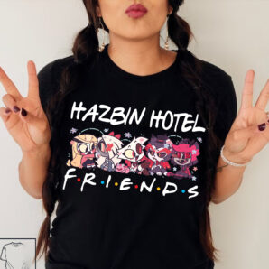 Friends Hazbin Hotel Characters Shirt, Hazbi!n Hotel Movie shirt, Haz!bin Hotel Cartoon Friends shirt