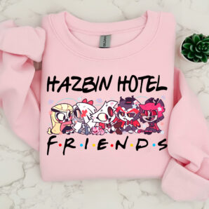 Friends Hazbin Hotel Characters Shirt, Hazbi!n Hotel Movie shirt, Haz!bin Hotel Cartoon Friends shirt