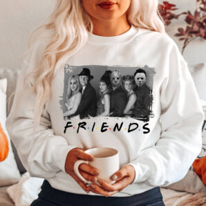 The Horror Characters Friends Shirt Sweatshirt Hoodie, Hocus Po.cus Shirt, Scary Halloween Movie Shirt