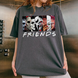 Horor Friends Characters Movie Shirt Sweatshirt Hoodie, Leather Face Shirt, Pin Head Character Shirt