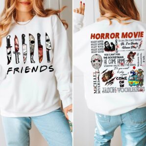 Horror F.r.i.e.n.d Knife Characters Movie Double Sides Shirt Sweatshirt Hoodie