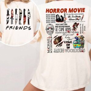 Horror F.r.i.e.n.d Knife Characters Movie Double Sides Shirt Sweatshirt Hoodie