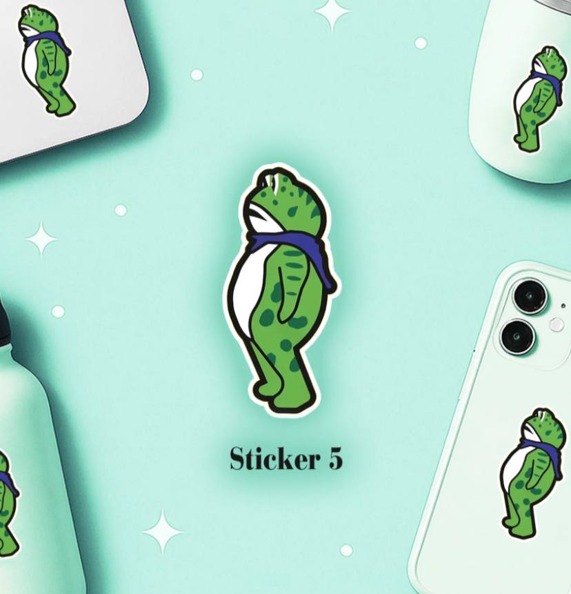 Portland Frog Sticker - Image 4