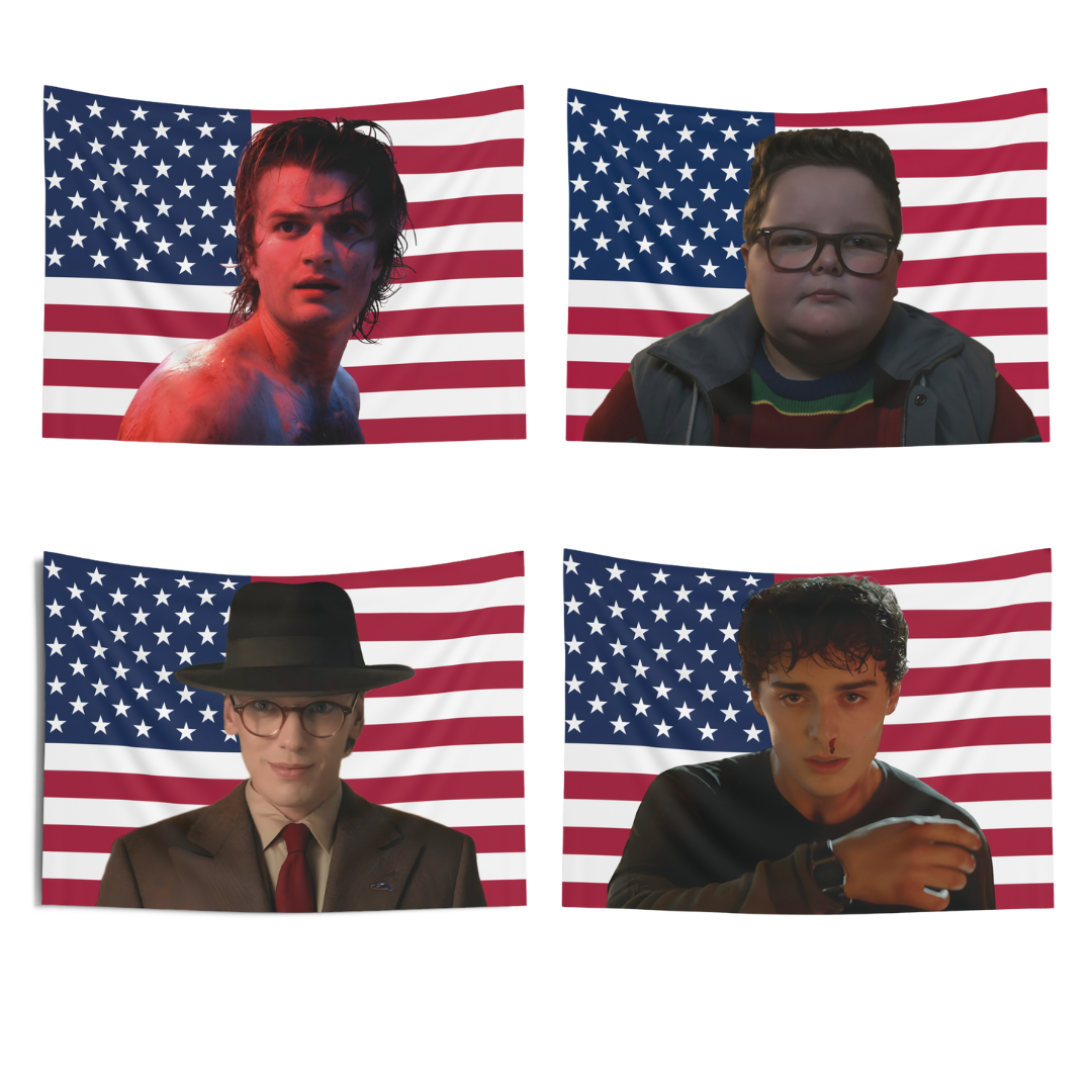 Stranger Characters Flag - Image 3