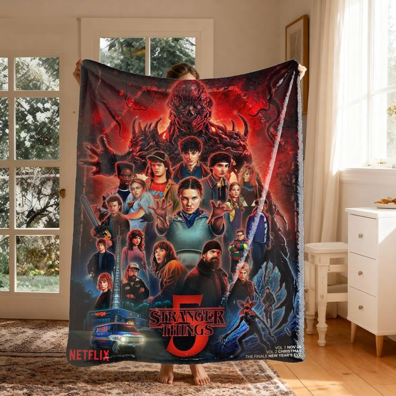 Stranger Season 5 Poster Blanket