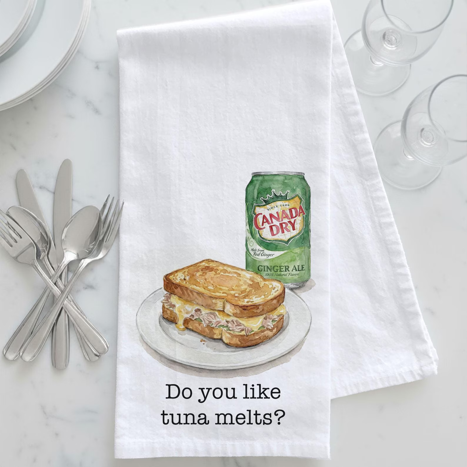 Do You Like Tuna Melts Tea HT Table Cloth 12x72inch
