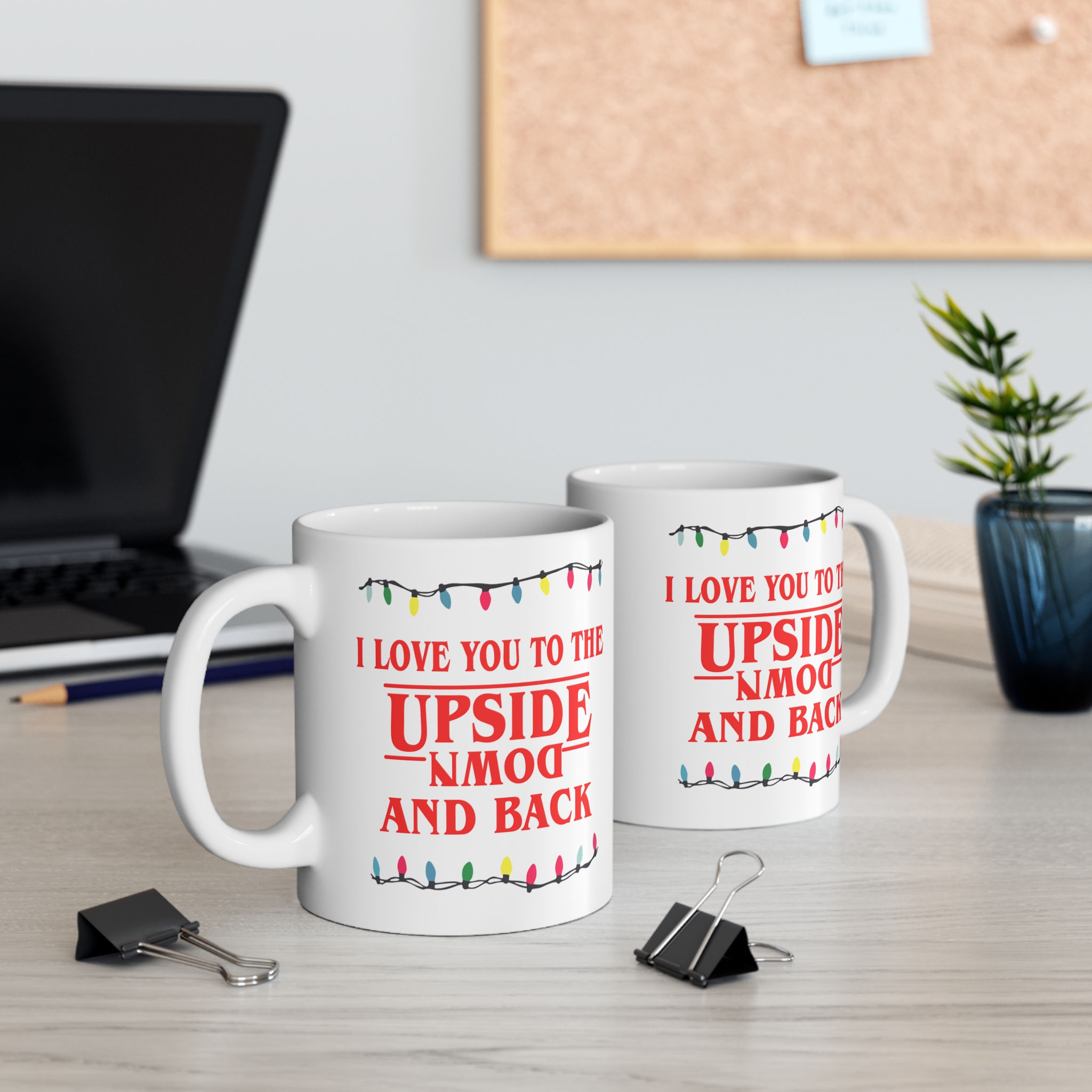 I Love You To The Upside Down Ceramic Mug - Image 2