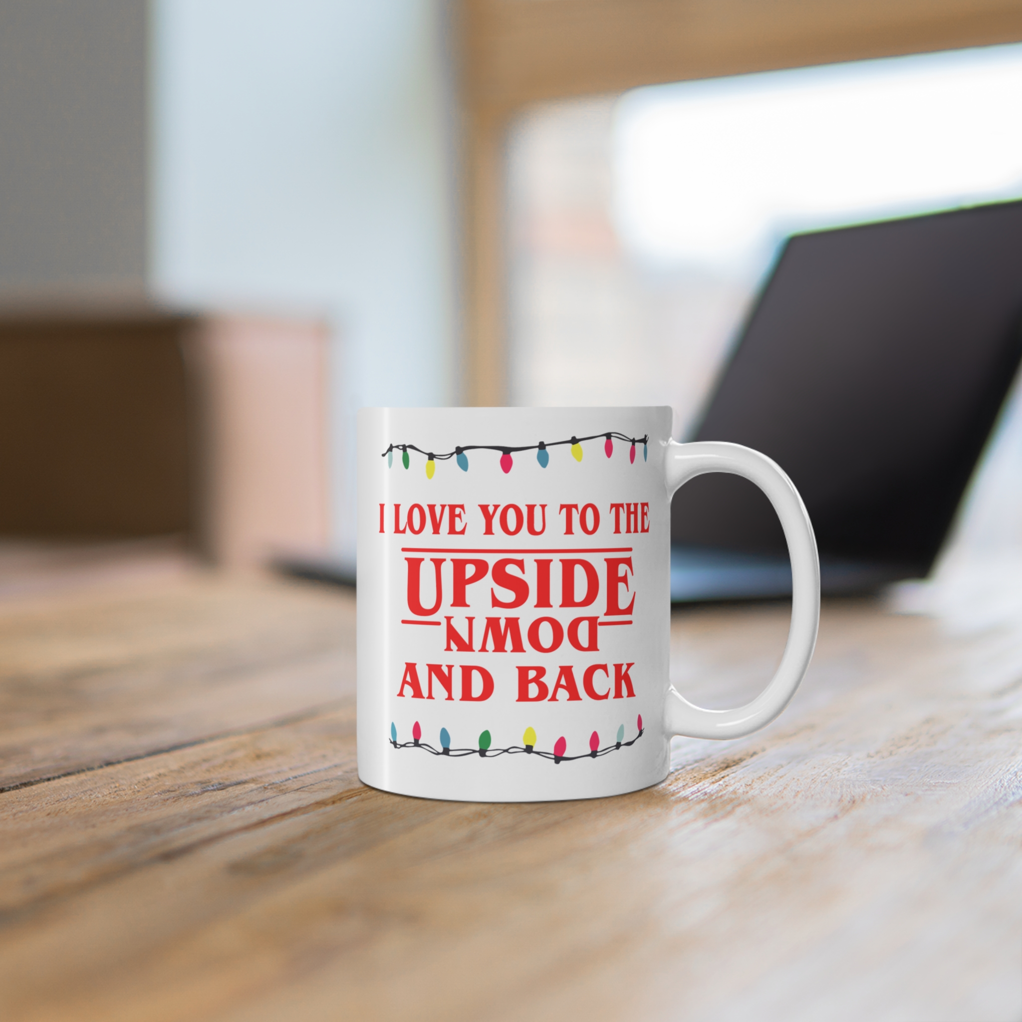 I Love You To The Upside Down Ceramic Mug - Image 3