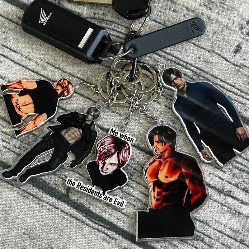 Leon kennedy RE9 Key Rings