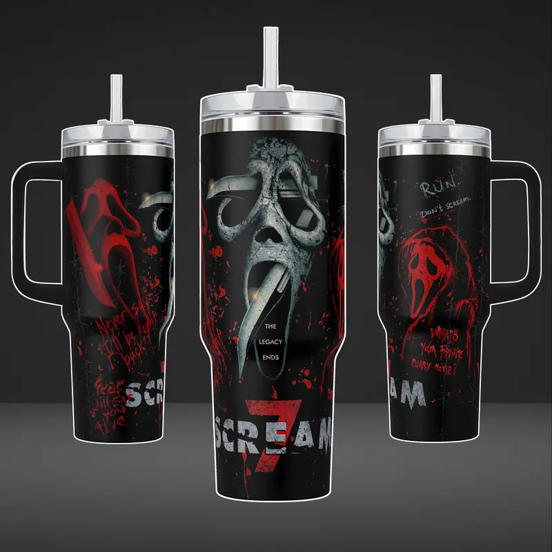 Ghostface Scream 7 Tumbler 40oz