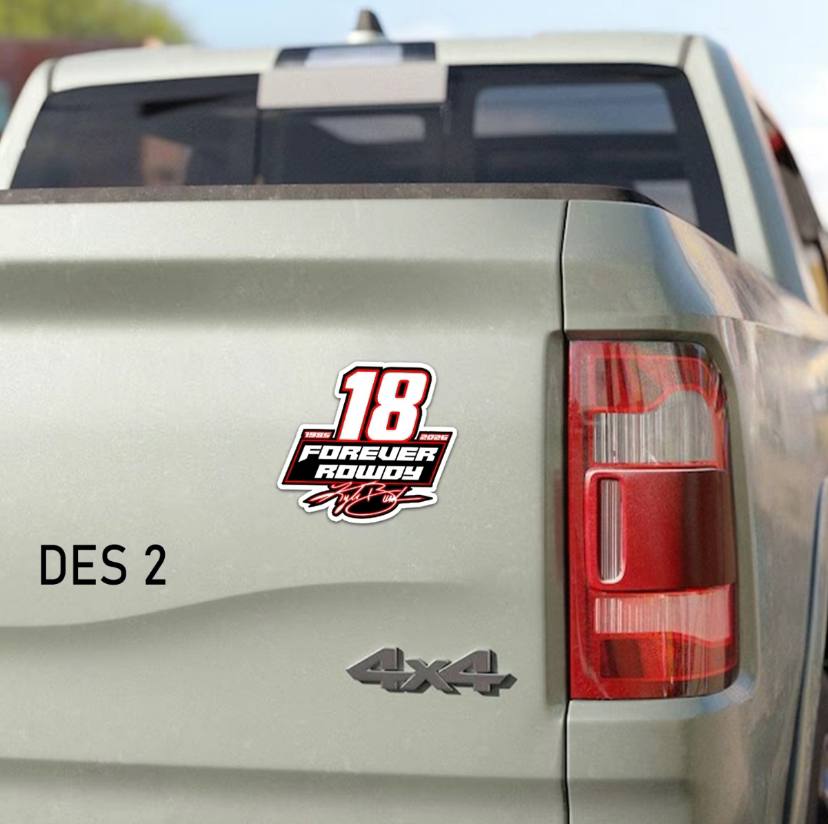 RIP Kyle Buschh 18 Sticker - Image 3