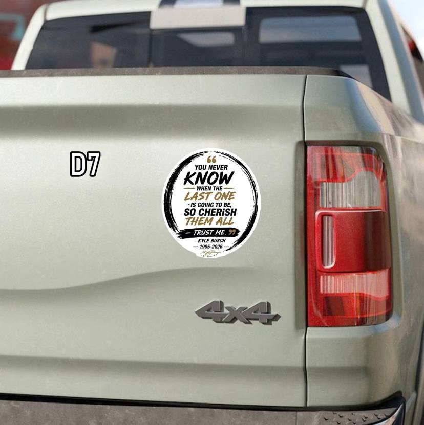 RIP Kyle Buschh 18 Sticker - Image 7