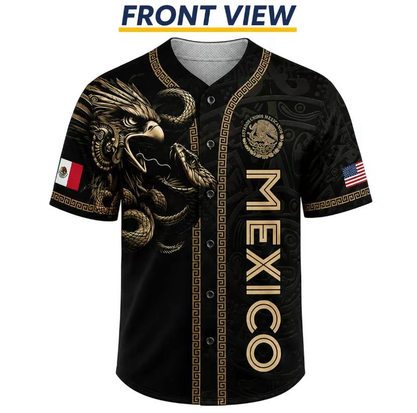 Black Mexico Football Jersey - Image 2