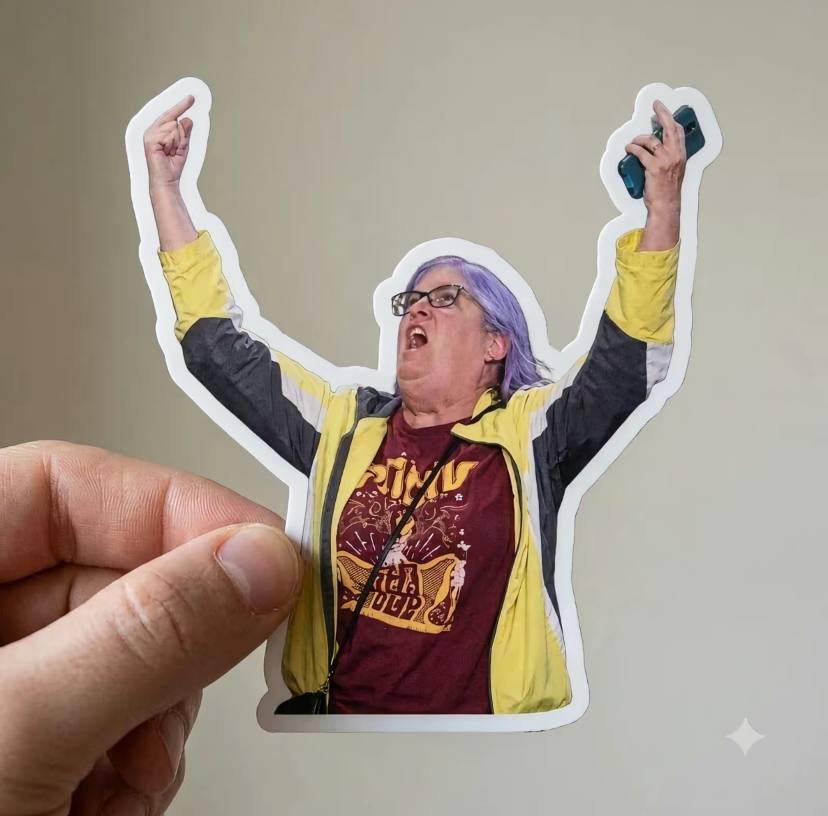 Aunt Sue Hero Middle Finger Anti Trump Sticker