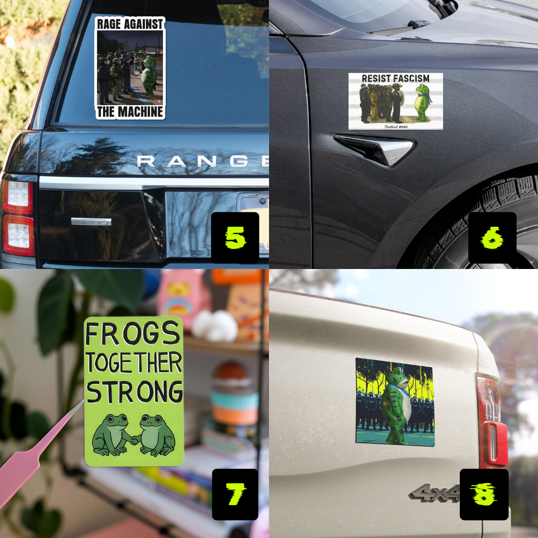 Portland Frog Car Magnet - Image 2