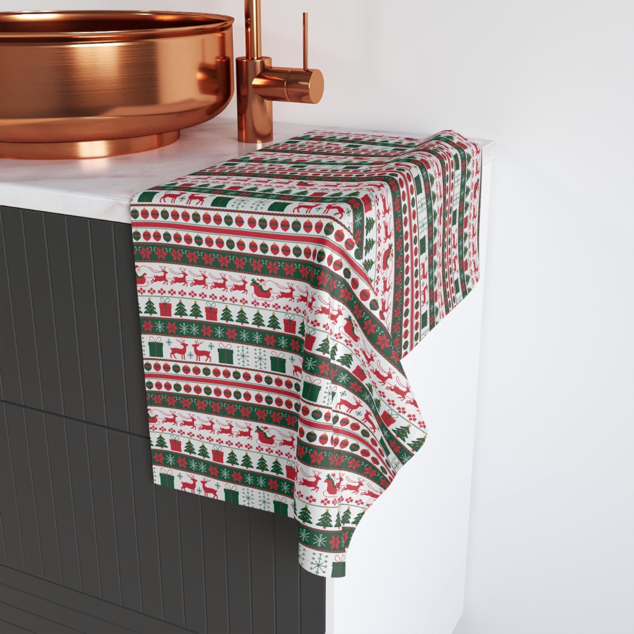 Xmas F*ck Trump Christmas Hand Towel - Image 3