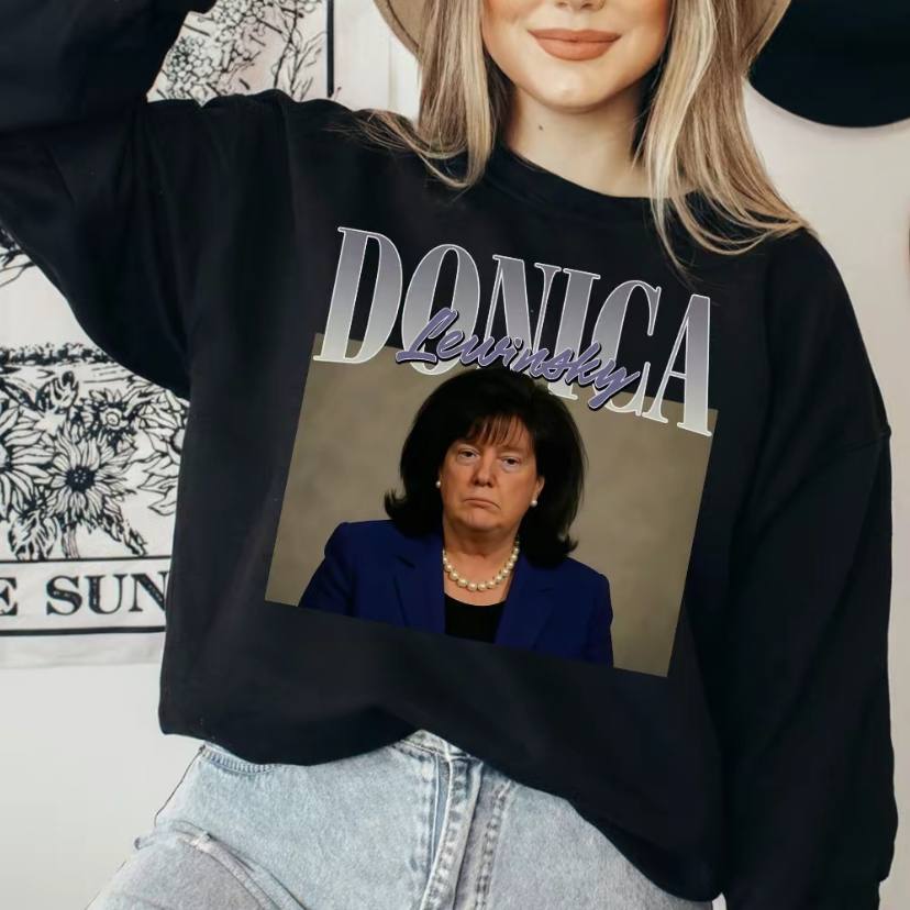 Donica Lewinsky Blowing Bubba Anti TRump Unisex Shirt - Image 4