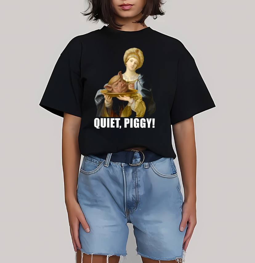 Quiet Piggy Anti Trump Shirt - Image 4