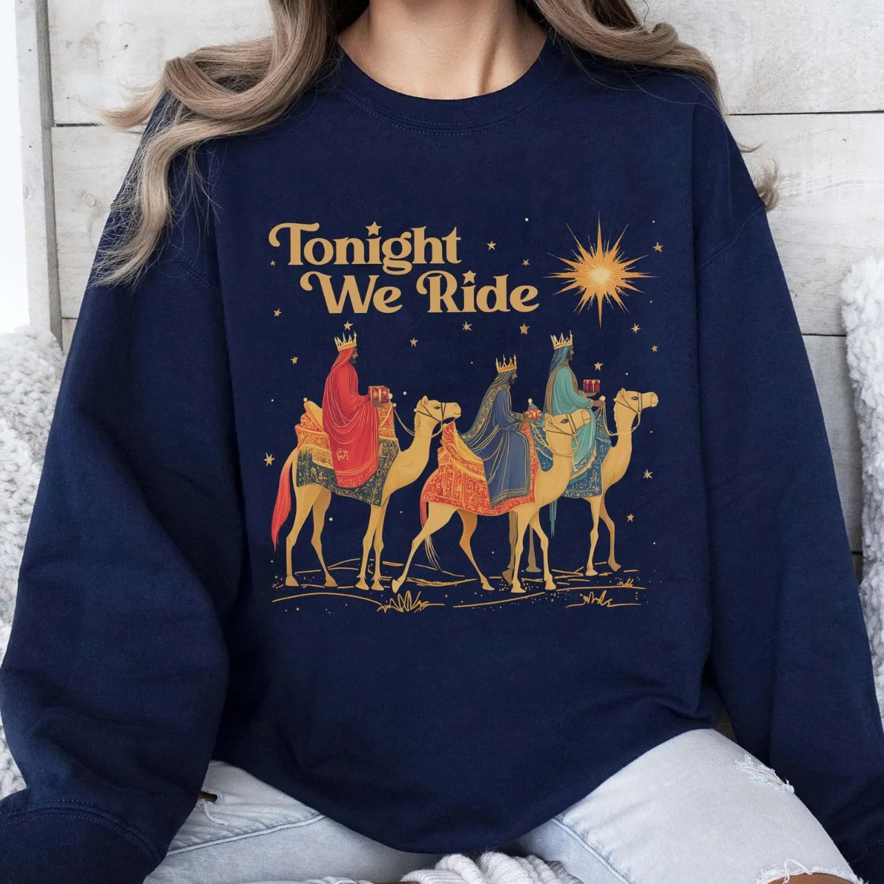 3 Wise Men Tonight We Ride Christmas Shirt