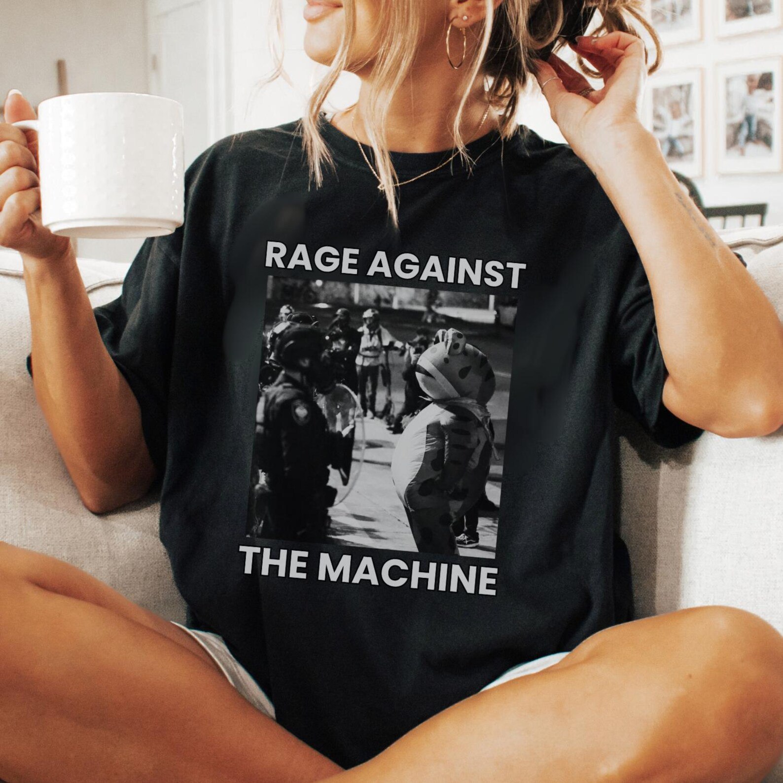 Rage Against The Machine Portland Frog Shirt - Image 2