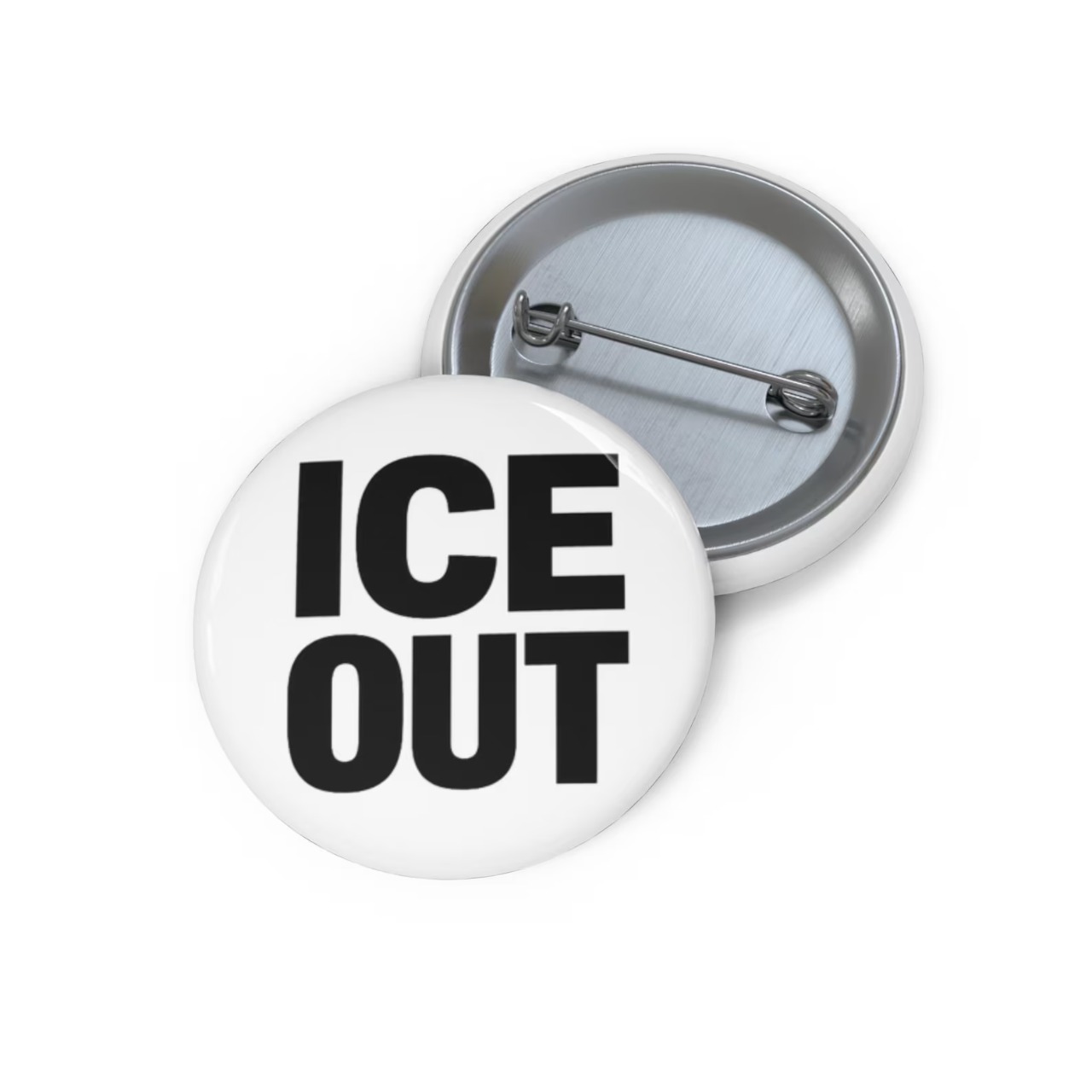 ICE OUT Protest Pin Fuck Ice Button - Image 3