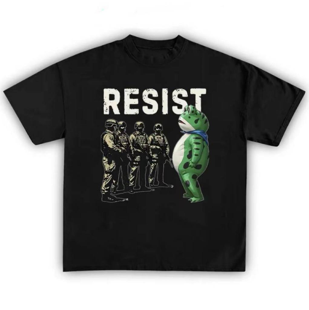 Resist Portland Frog Activist Shirt - Image 4
