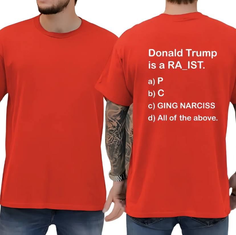 Donald Trump Is A Ra_ist Shirt - Image 3