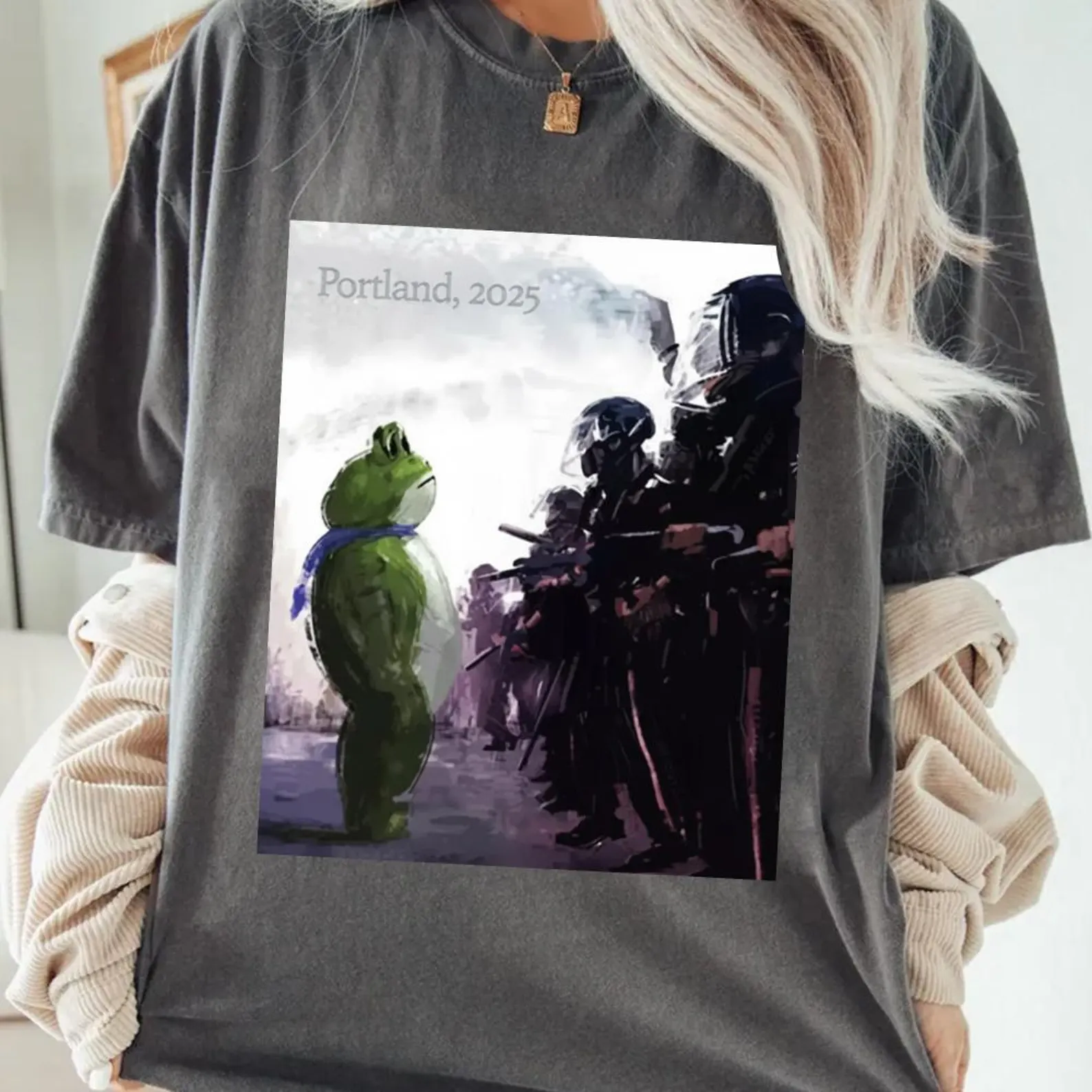 Portland Frog Shirt - Image 3