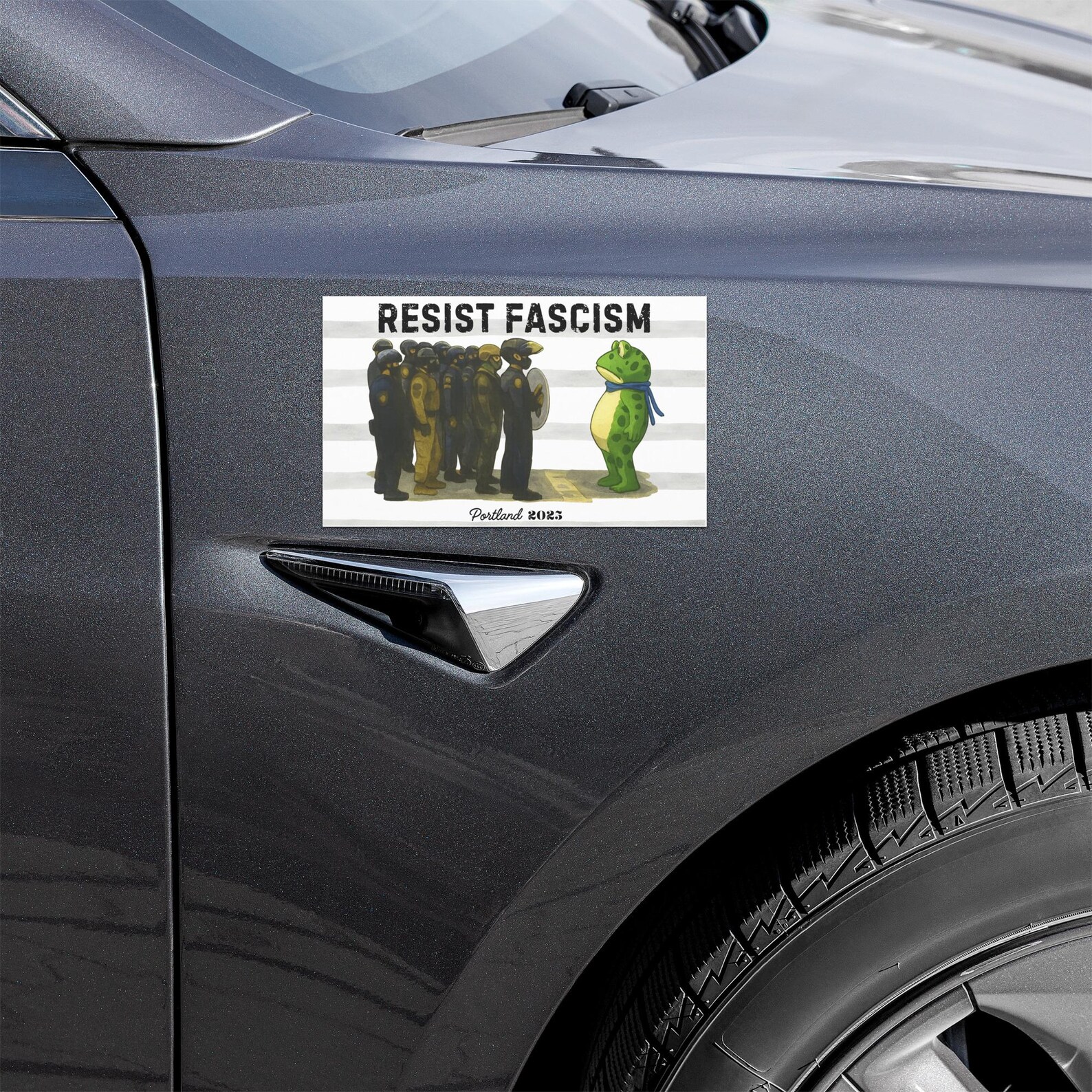 Portland Frog Car Magnet - Image 9