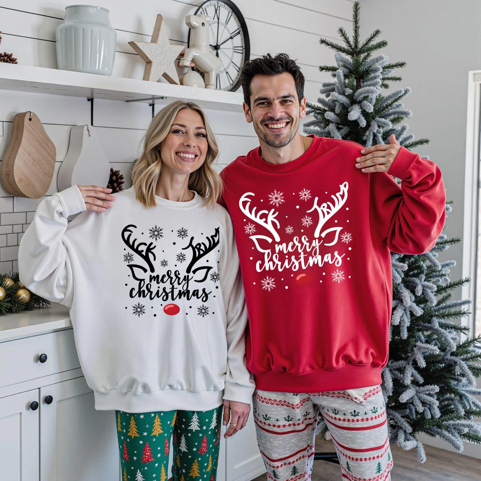 Subtle Anti Trump Christmas Reindeer Unisex Shirt - Image 2