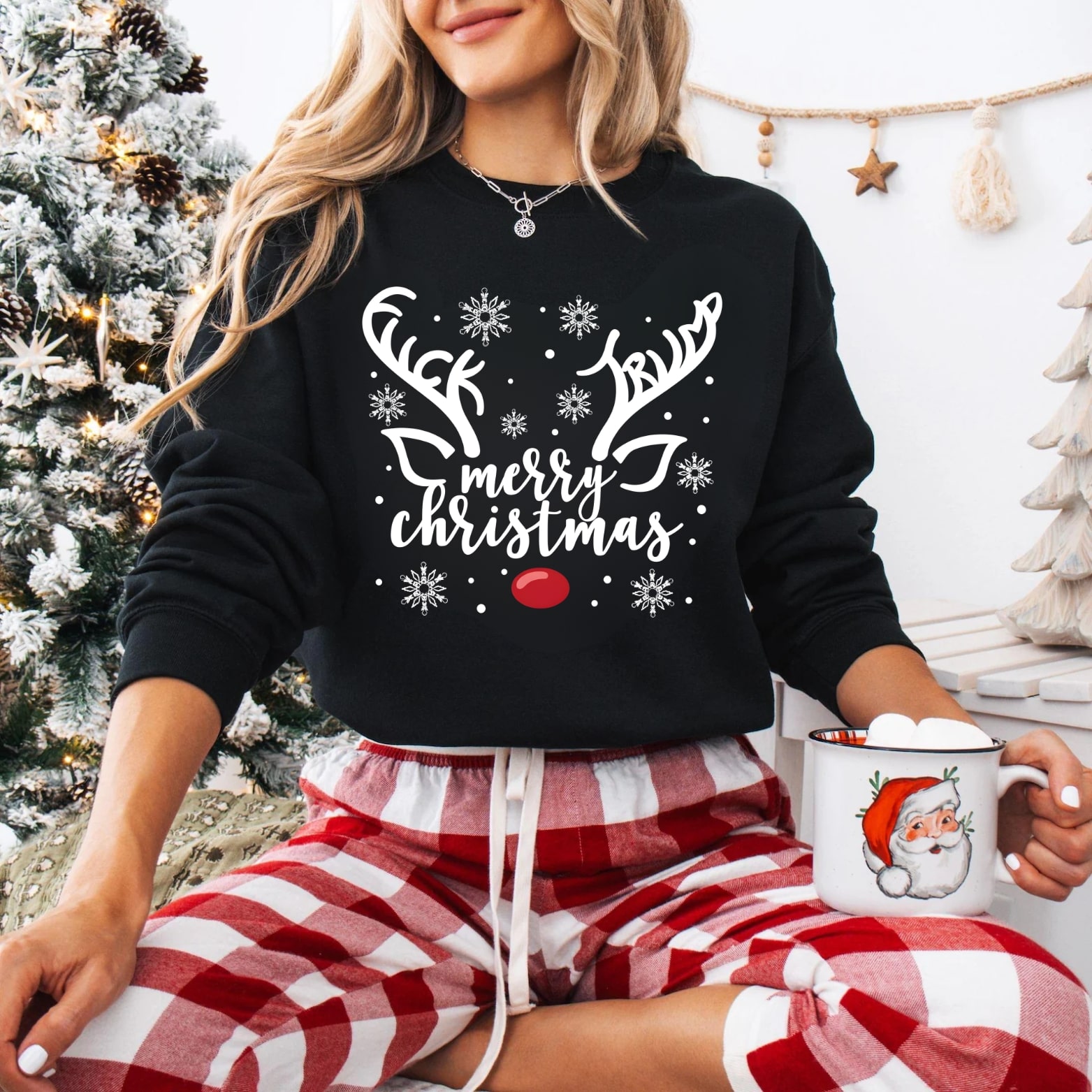 Subtle Anti Trump Christmas Reindeer Unisex Shirt - Image 4